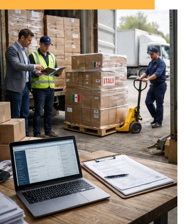 Доставка грузов из Италии: морские и авиаперевозки от 18607