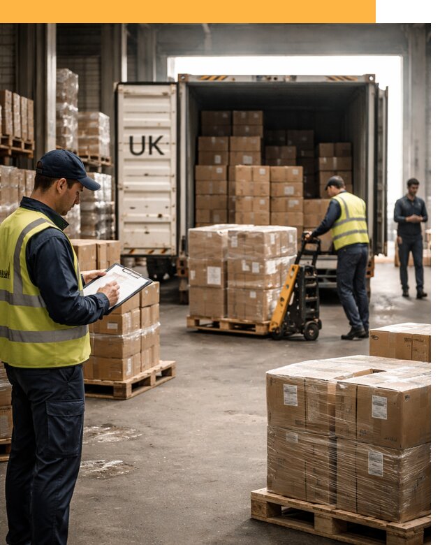 Доставка грузов из Великобритании с таможенным оформлением от 12921