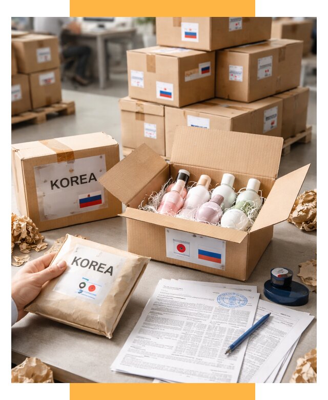 Доставка косметики из Кореи от 8786 р. под ключ | СетСервис-Жлр