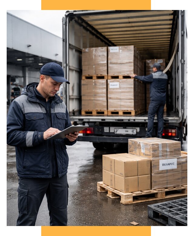 Доставка грузов из Беларуси от 15506 р. логистика СетСервис-Жлр