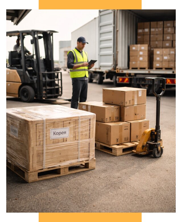 Доставка грузов в Корею из России от 36180 р. | СетСервис-Жлр