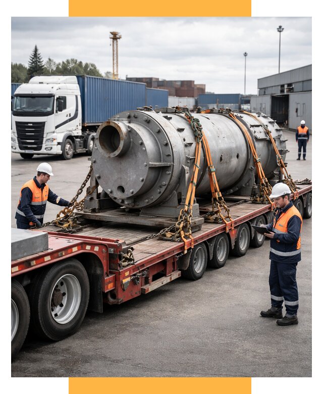 Перевозка тяжеловесных грузов под ключ от 155055 р. | СетСервис-Жлр