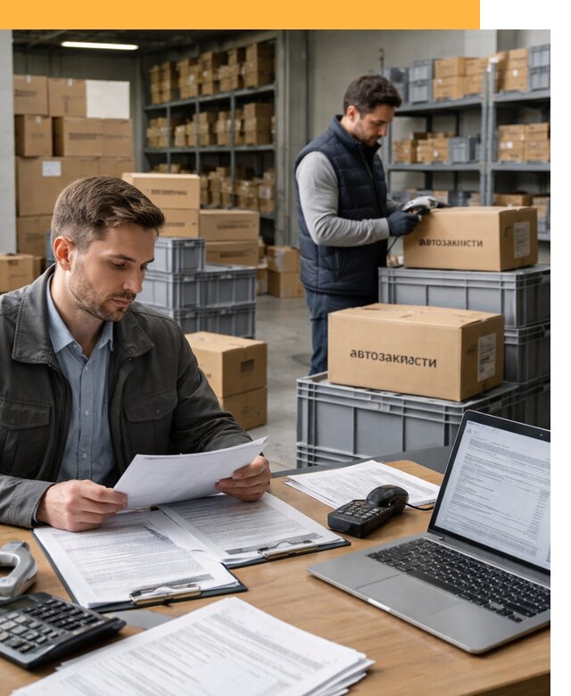 Таможенное оформление автозапчастей по выгодным тарифам от 8786